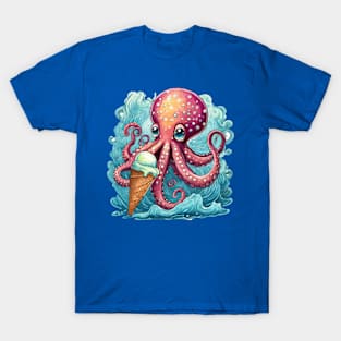 Octopus eating ice cream T-Shirt